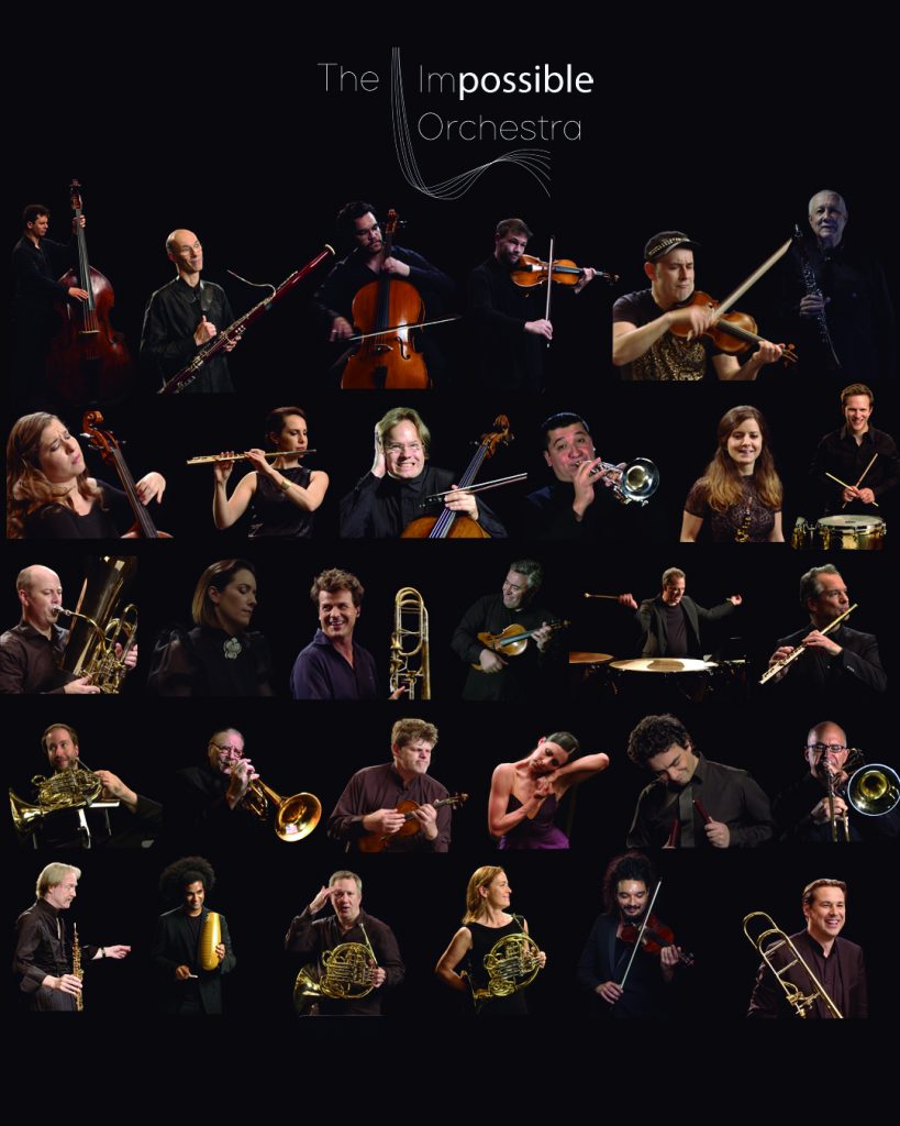 Poster of the Impossible Orchestra -with all the musicians 