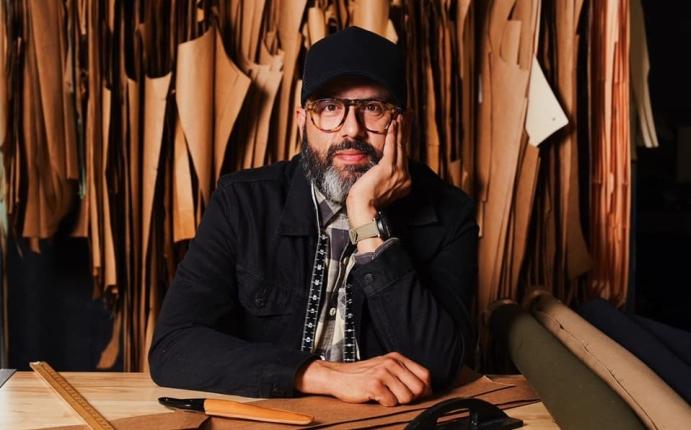 Arturo Castañeda, at his atelier in New York, employs are ninety percent  Hispanics.