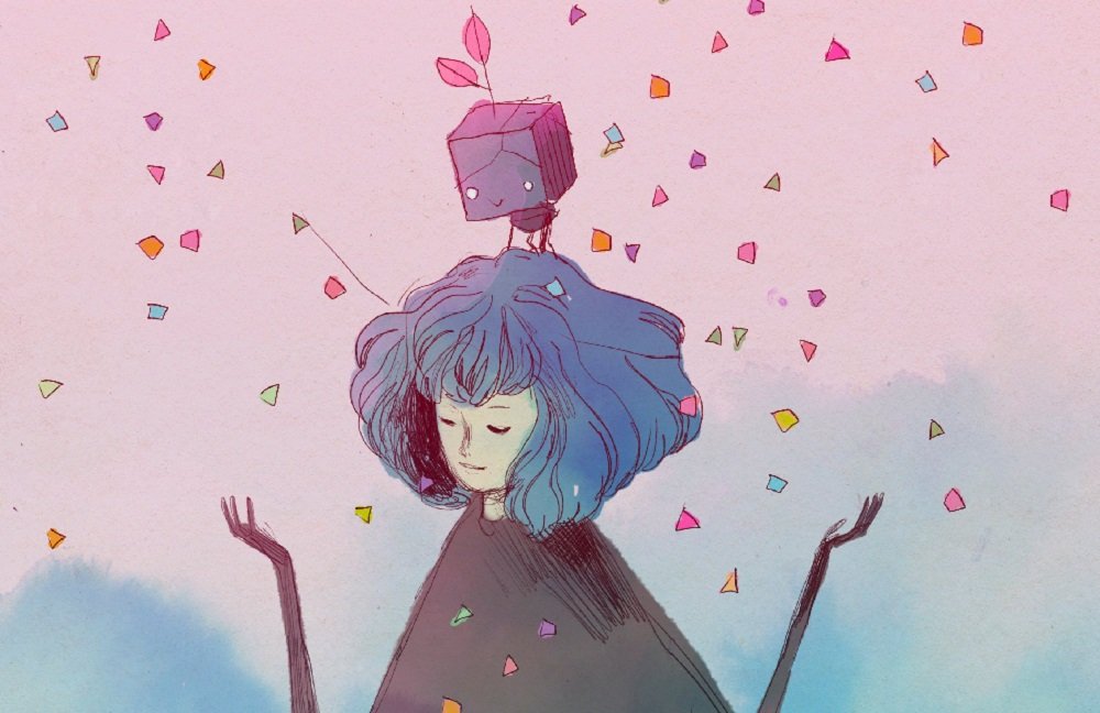GRIS videogame in motion