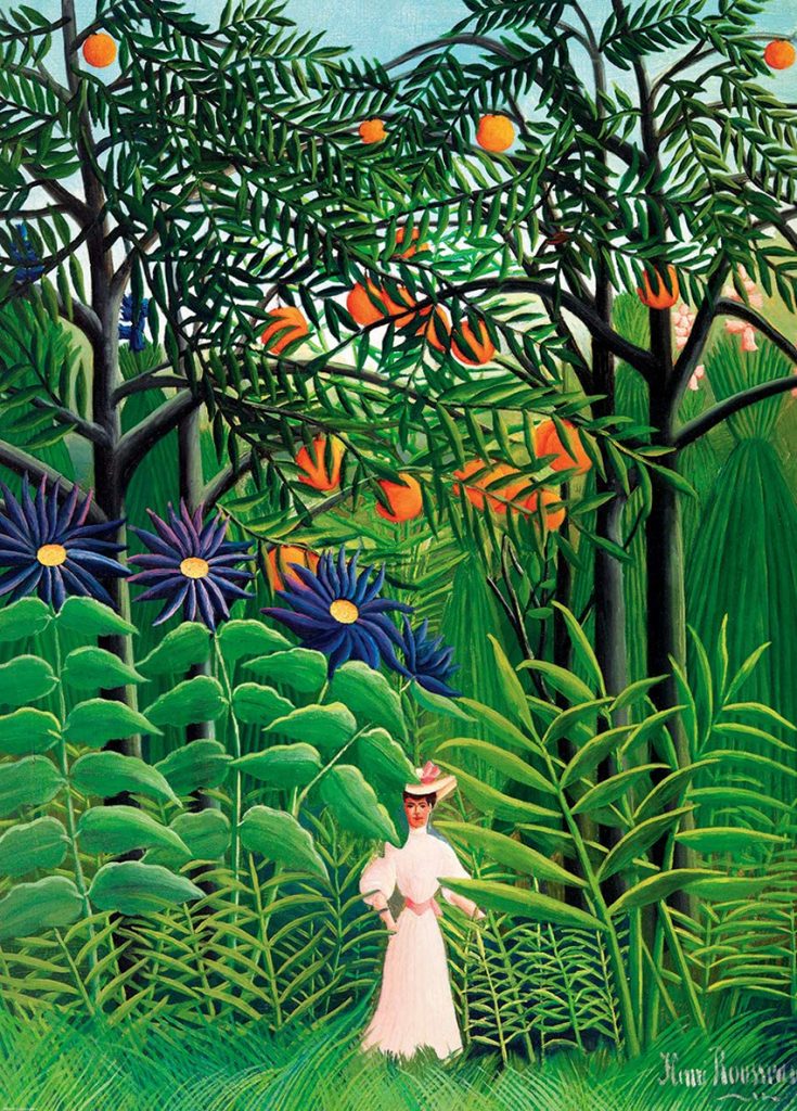 Mujer en un Bosque de Henry Rousseau
