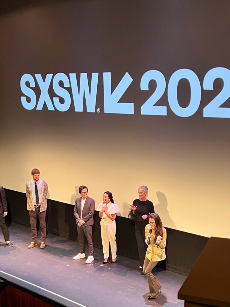 Michelle Yeoh at presentation at SXSW Film Festival 2022 world premier of her film 
