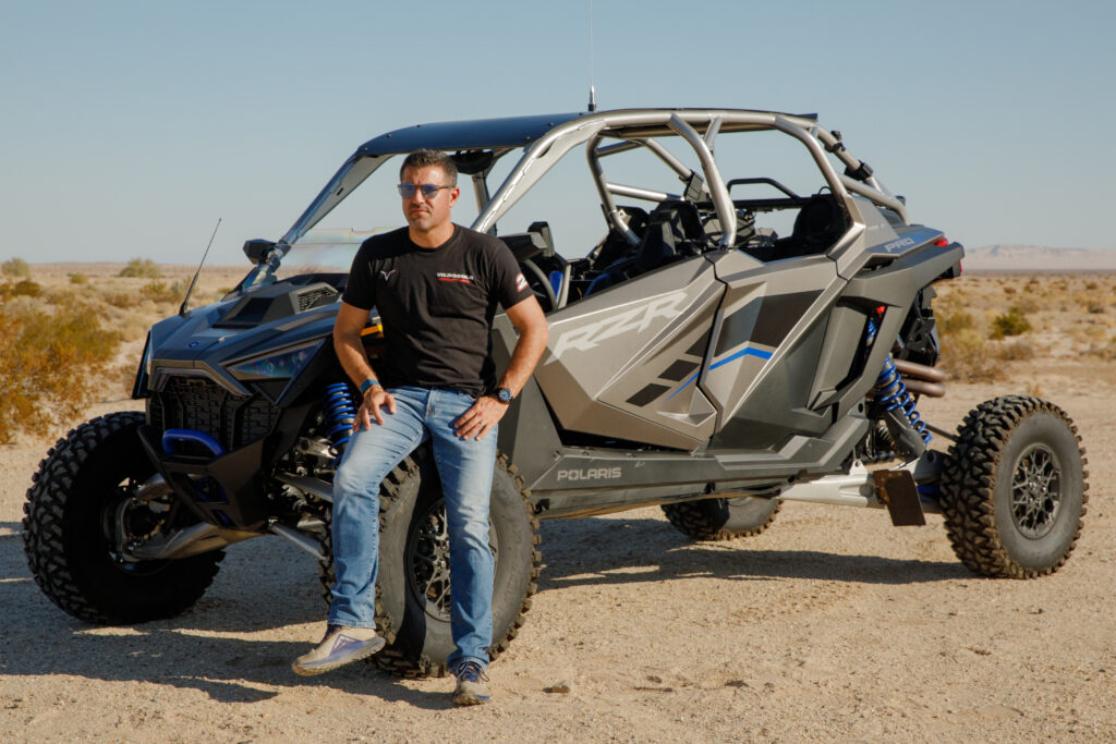 Gustavo Vildósola with Polaris RZR
