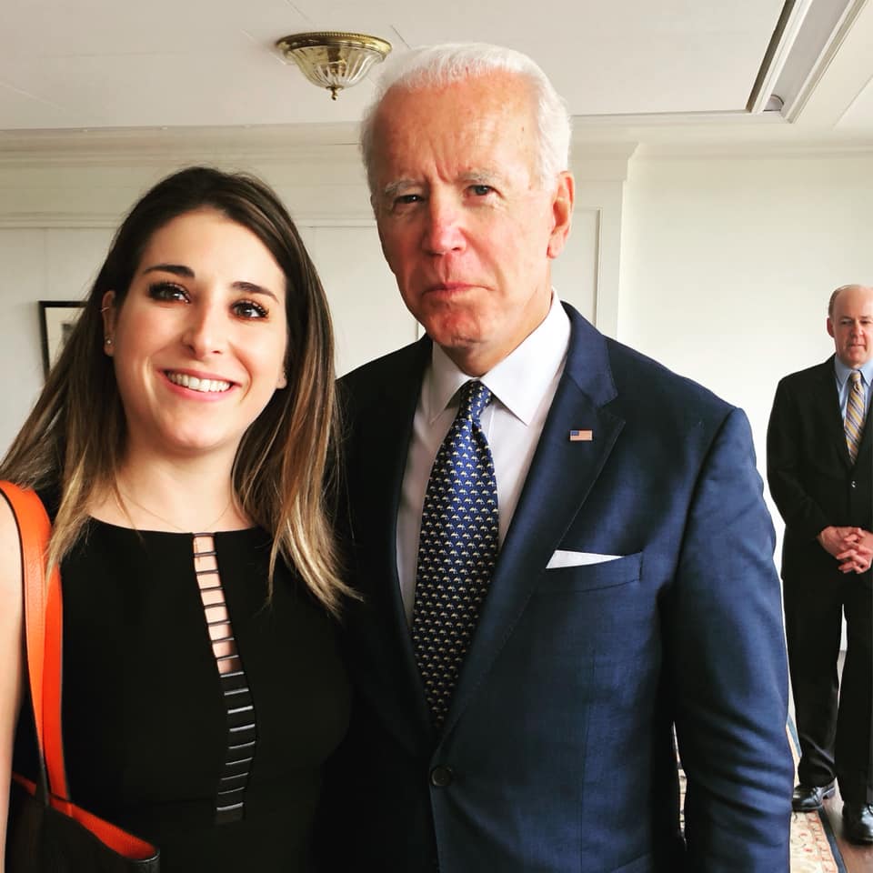 LILIA ABED with current USA President. Joe Biden 