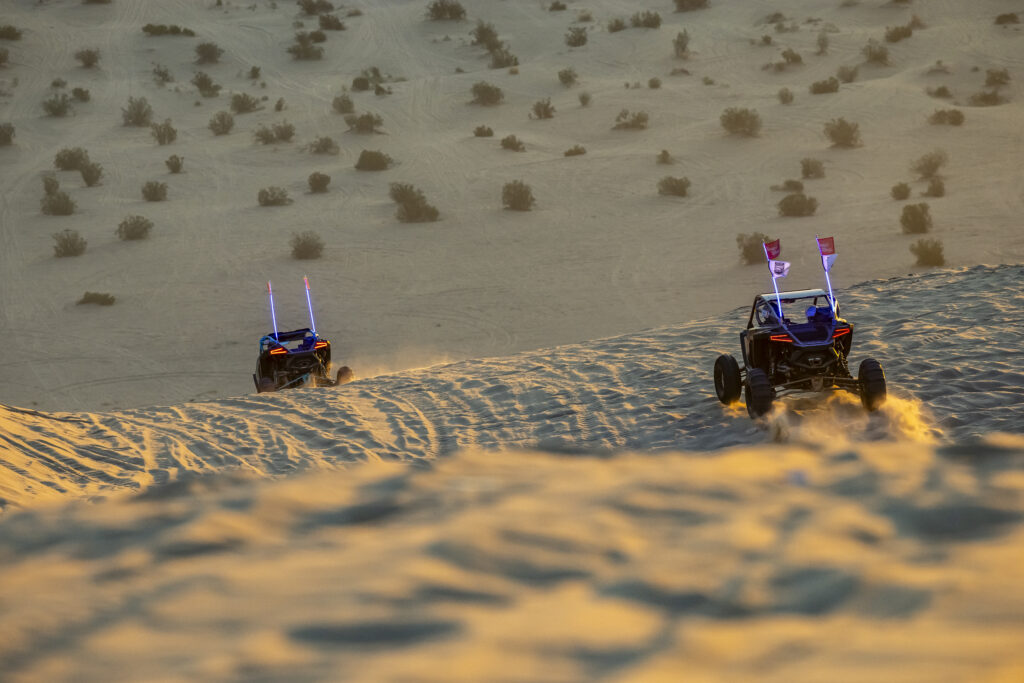 The beauty of the endless dunes in Glamis is mesmerizing and the opportunity to range this beautiful landscape with the Polaris RZR Pro lineup was nothing short of a privilege